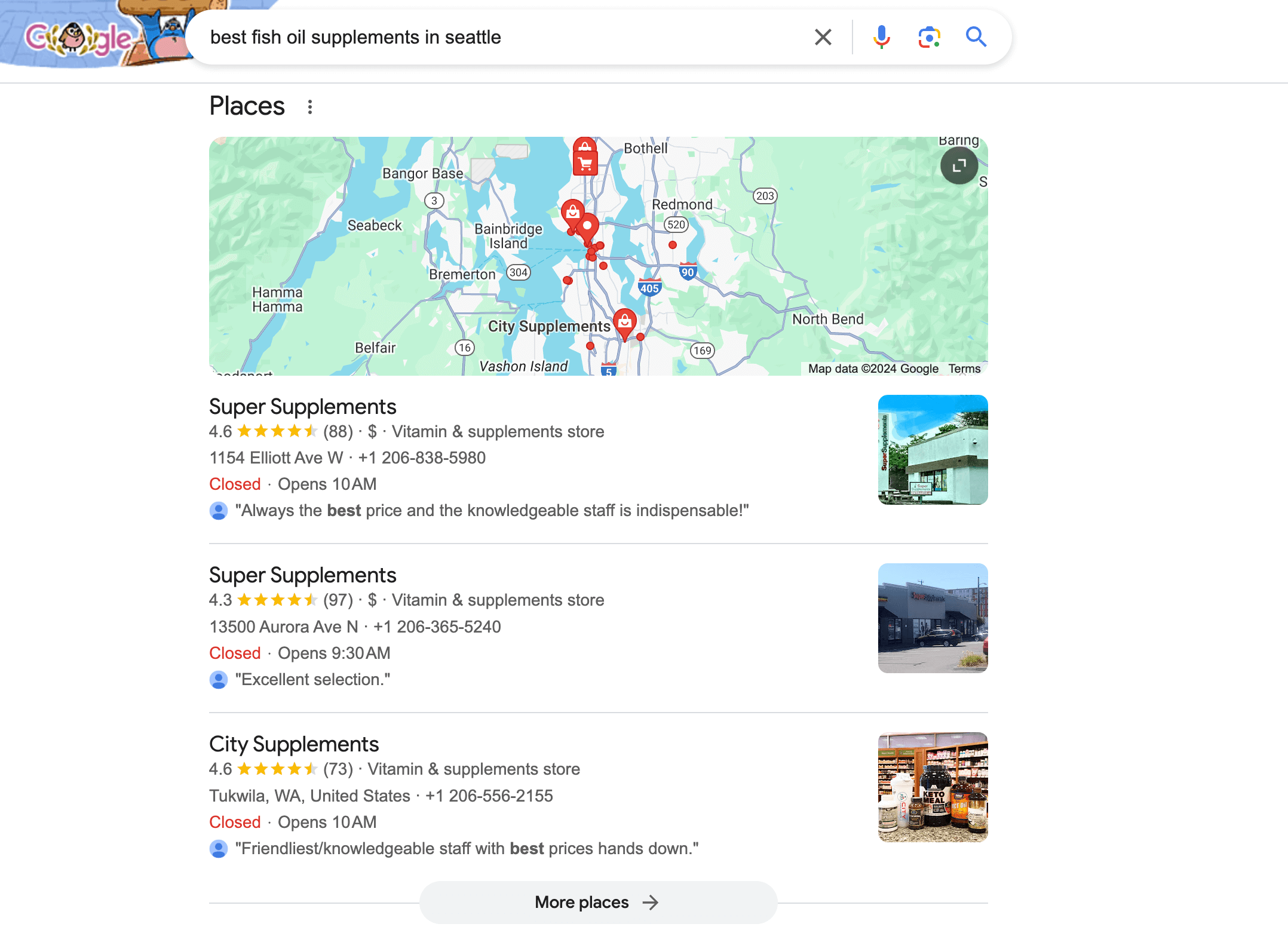 google business for fish oil business