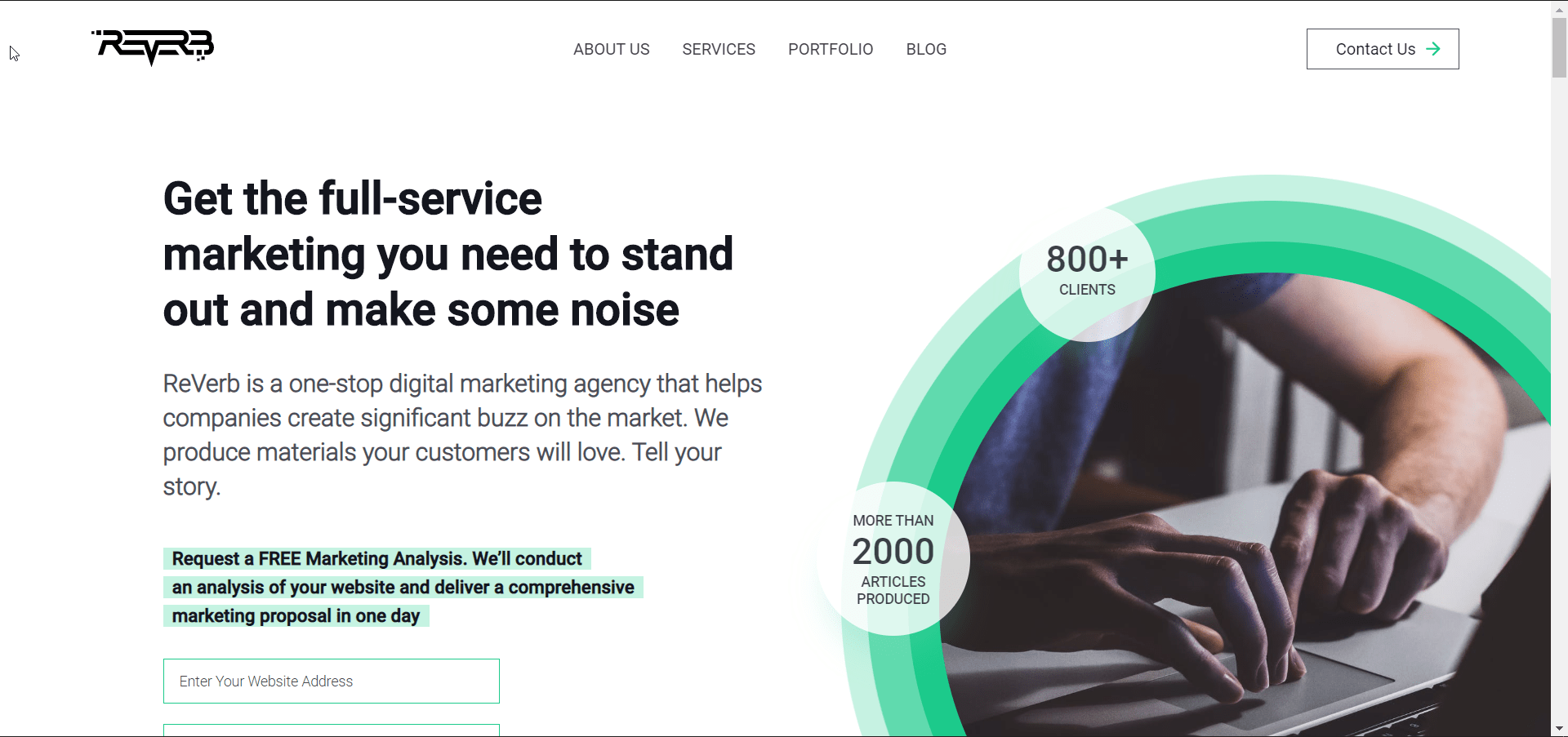 REVERB Full Service Marketing logo