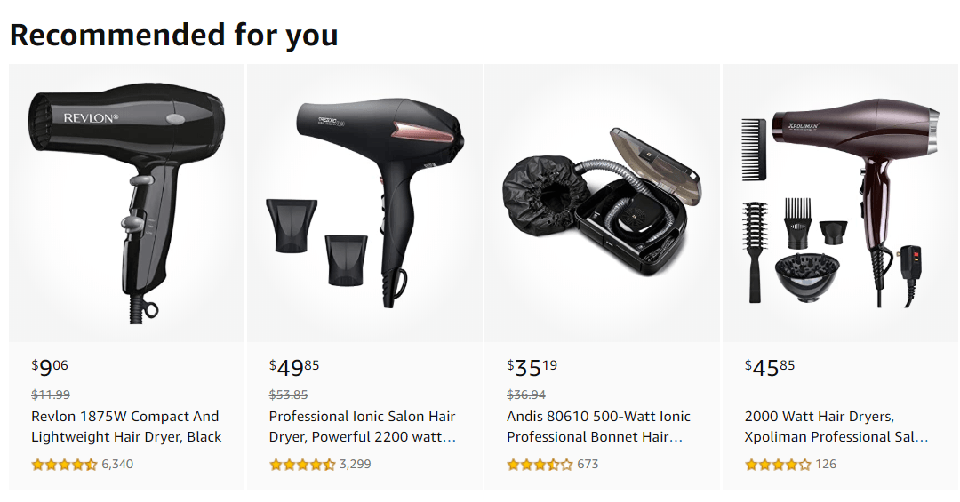 amazon recommendation