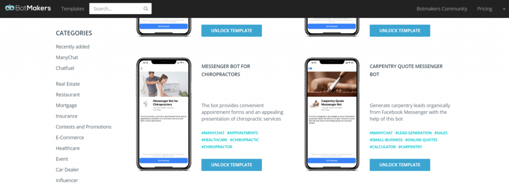 botmakers templates