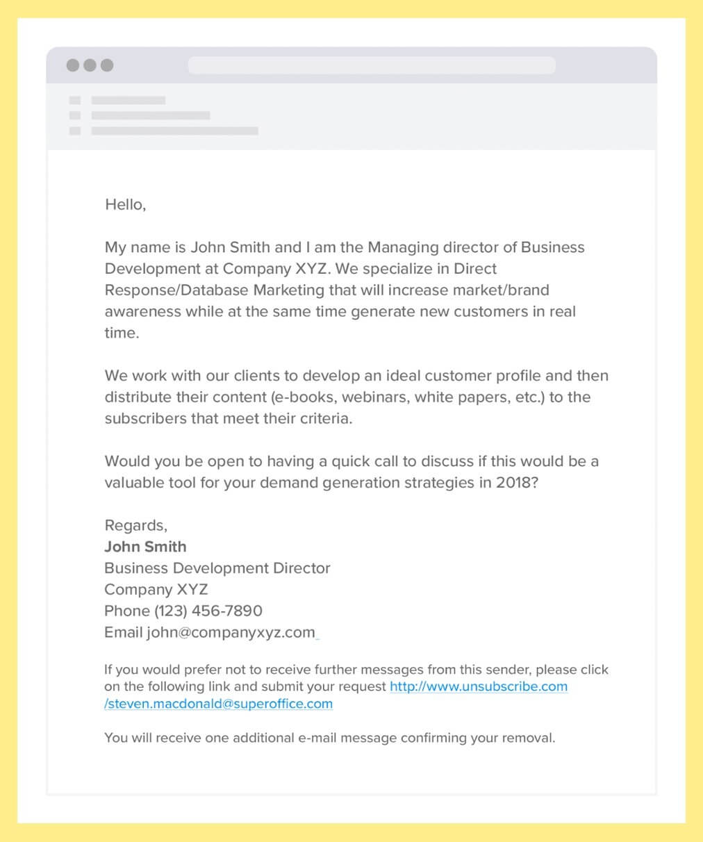 business email example