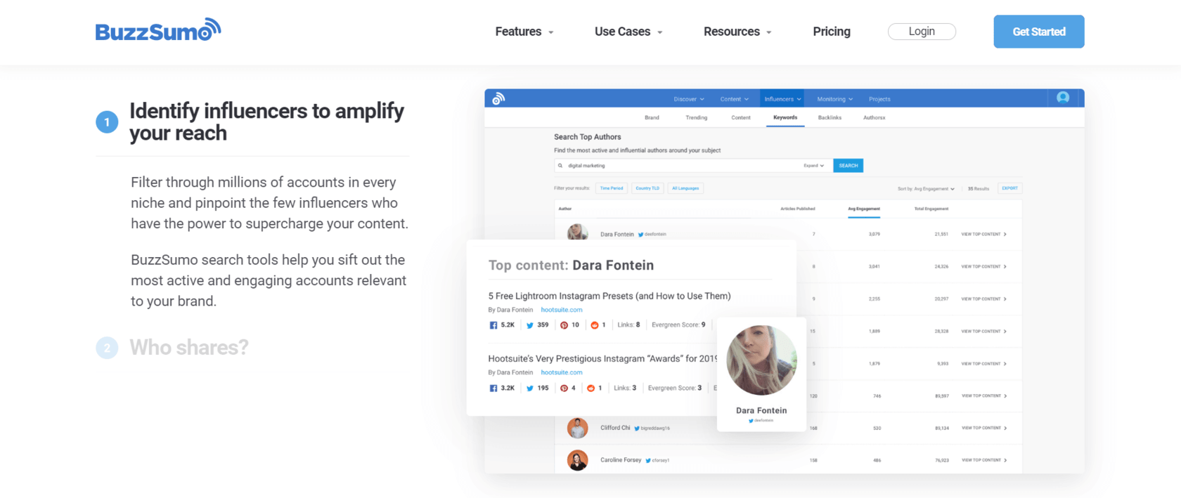buzzsumo influencers