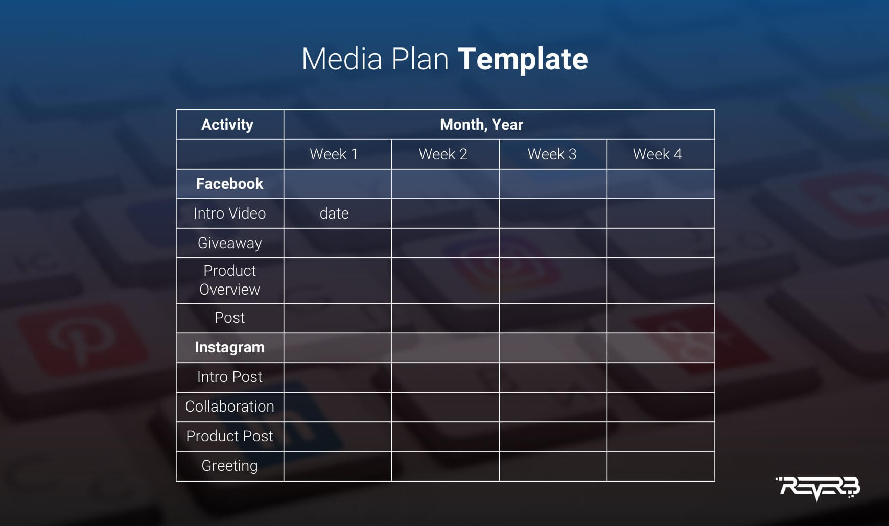 media plan template