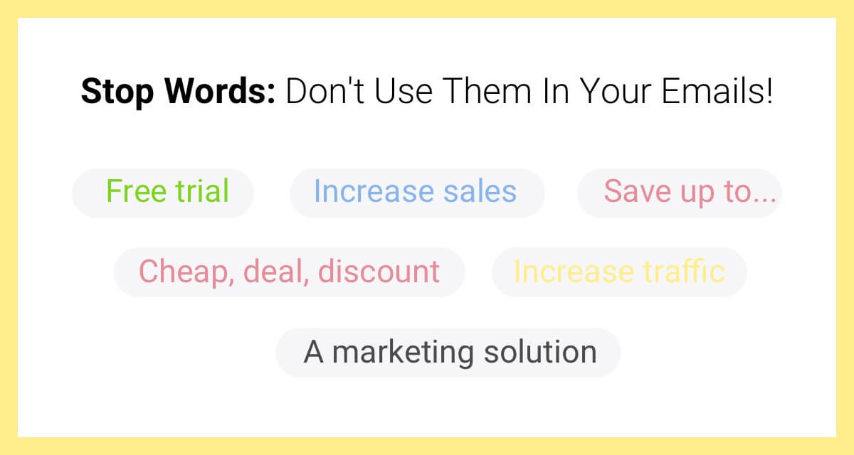 spam words in email marketing'