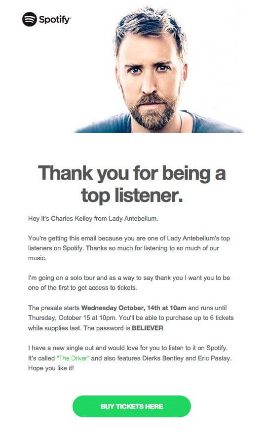 spotify email campaign