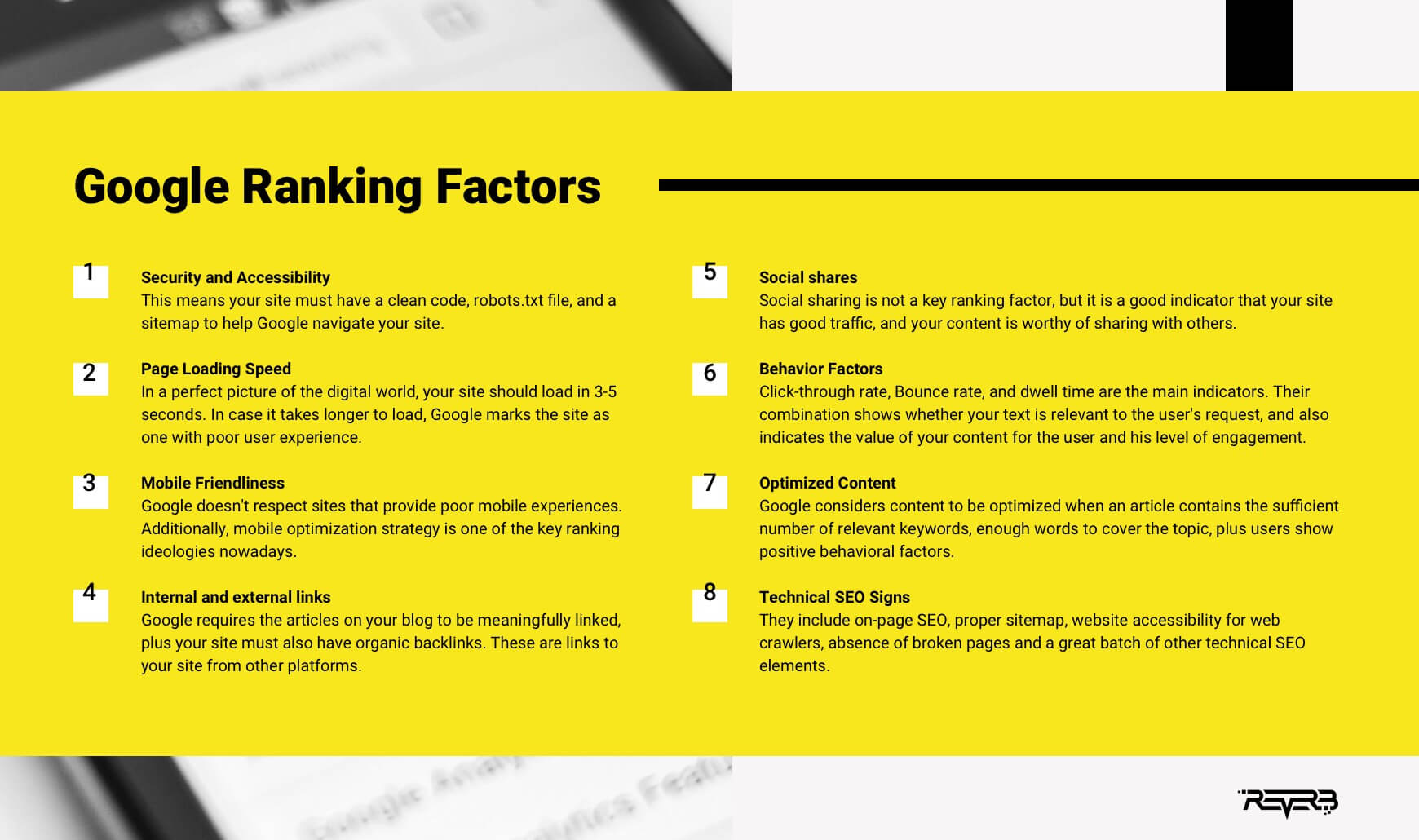 google ranking factors