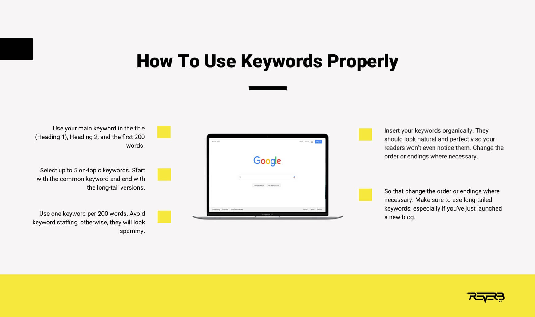 how to use keywords