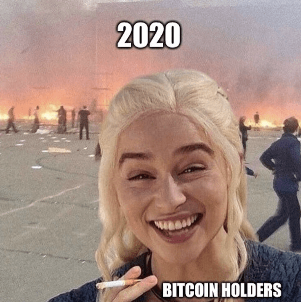 bitcoin holders and 2020 meme