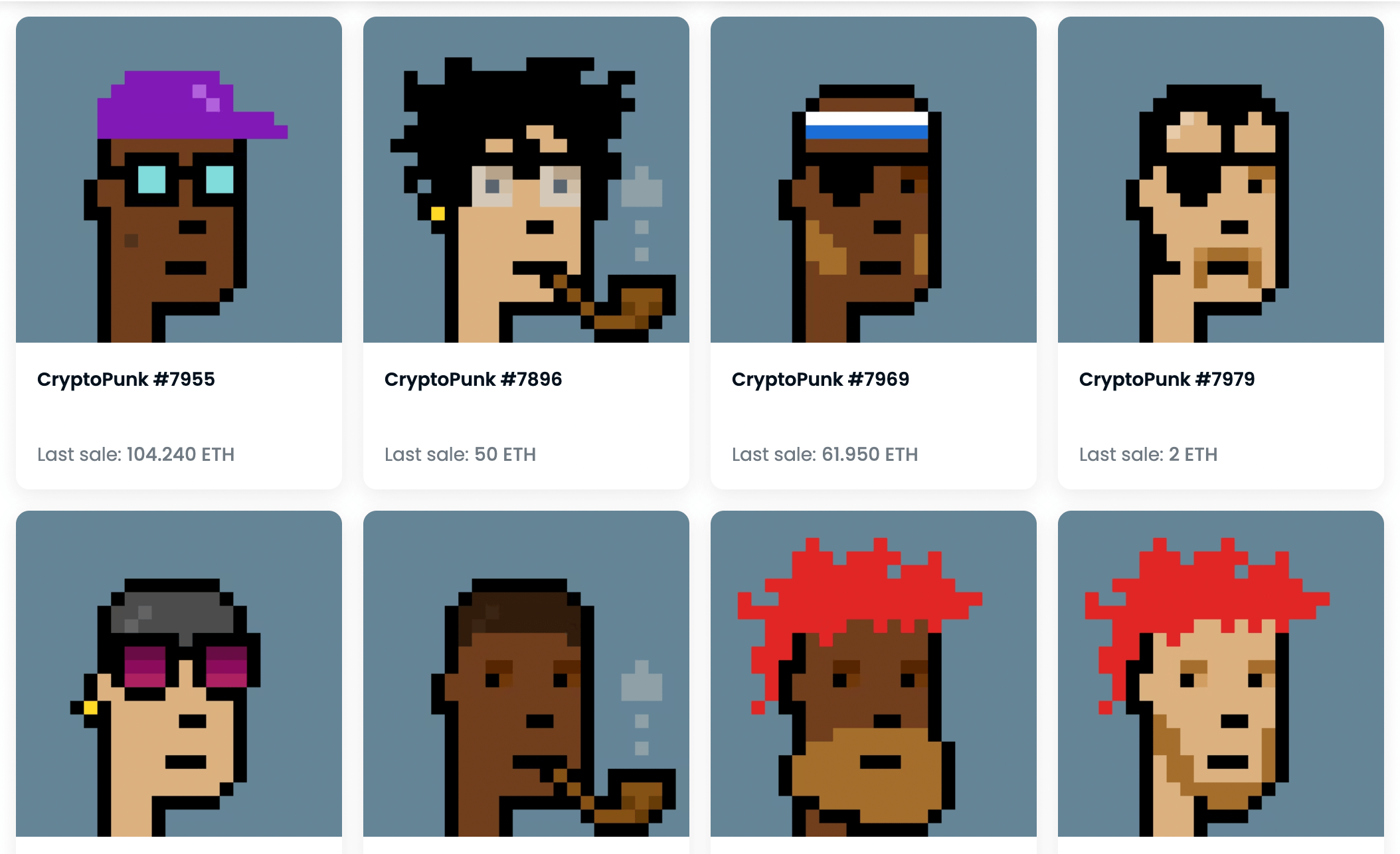 CryptoPunks top NFT projects