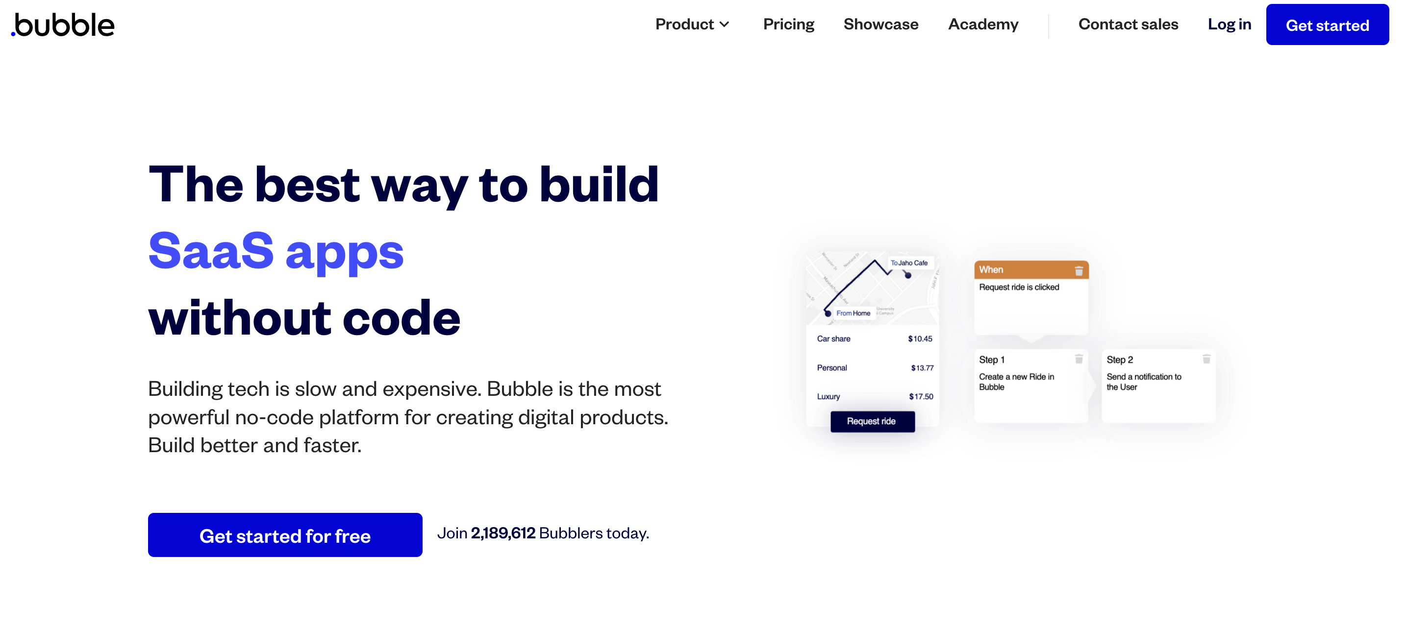bubble top no-code platform
