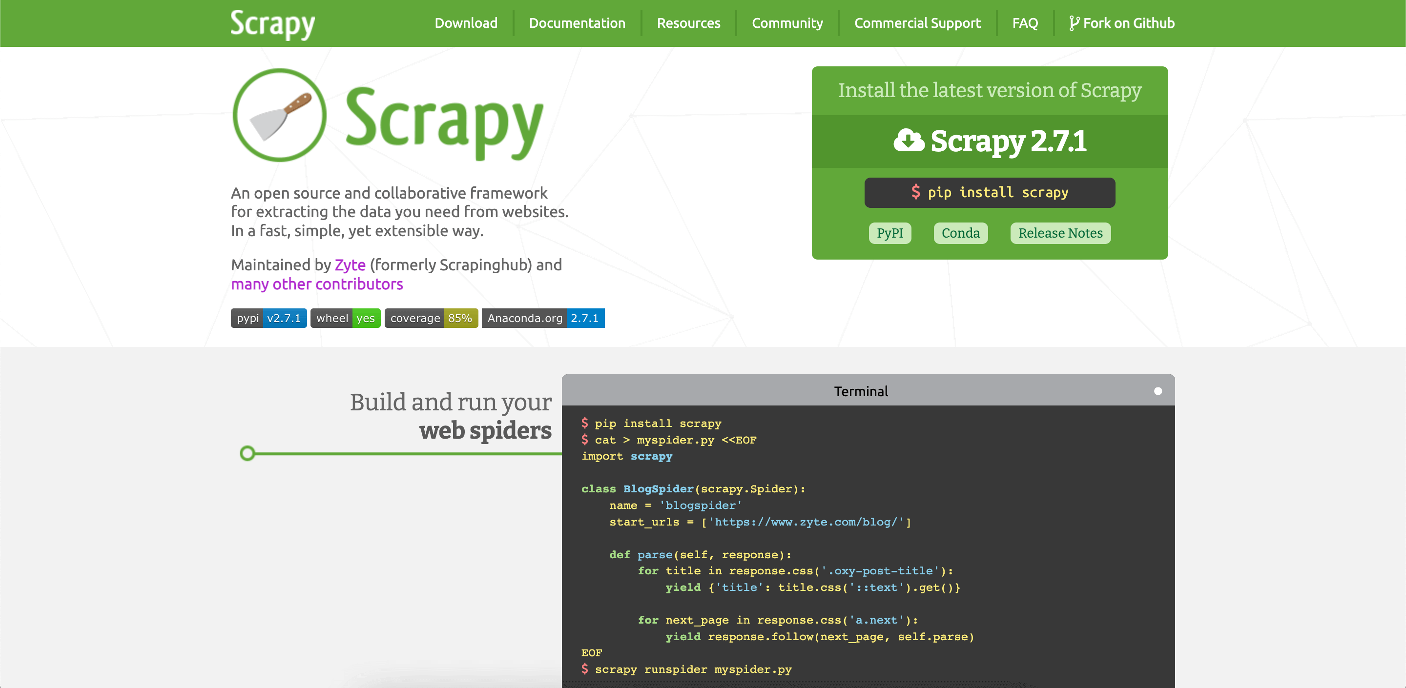 best web scraper