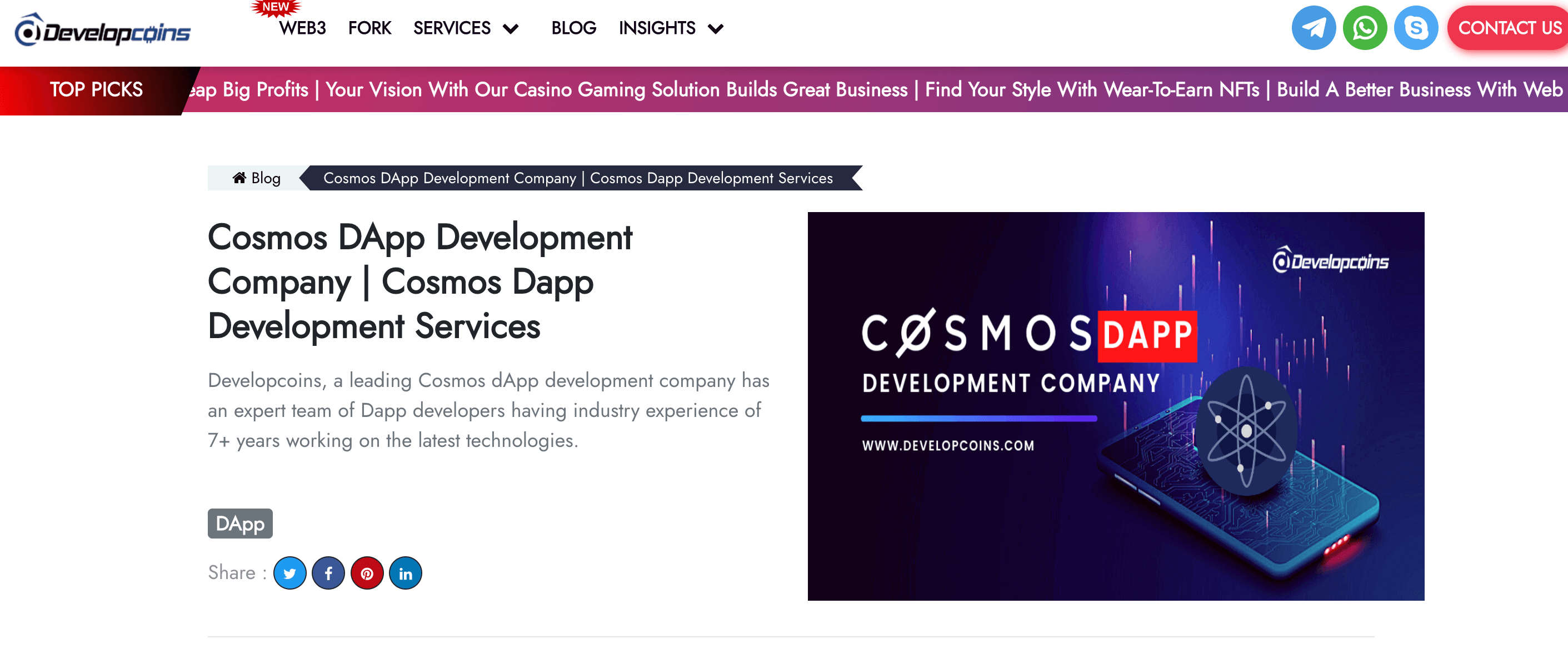 Top Cosmos SDK Developers