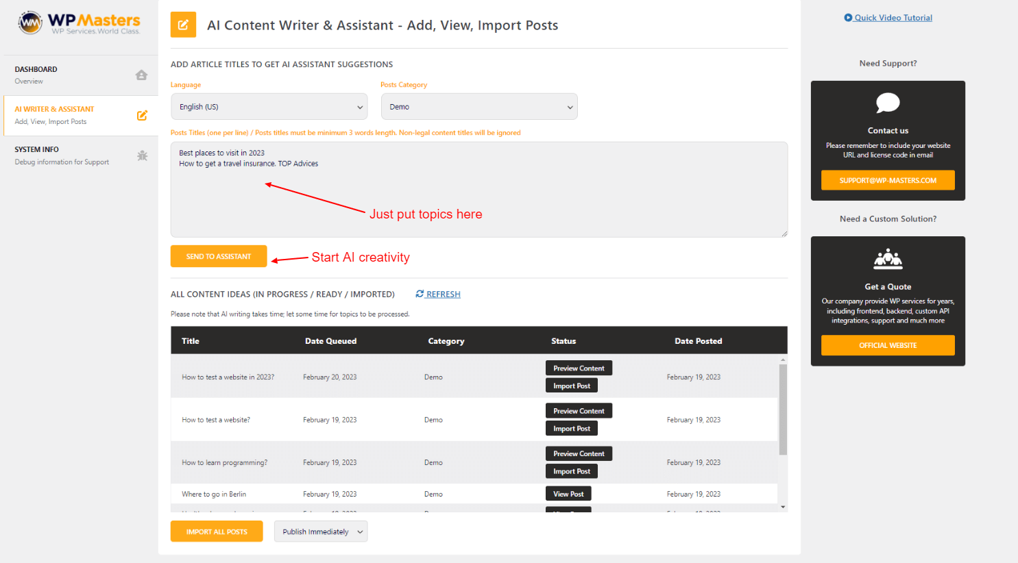 how to use AI Content Writer & Generator