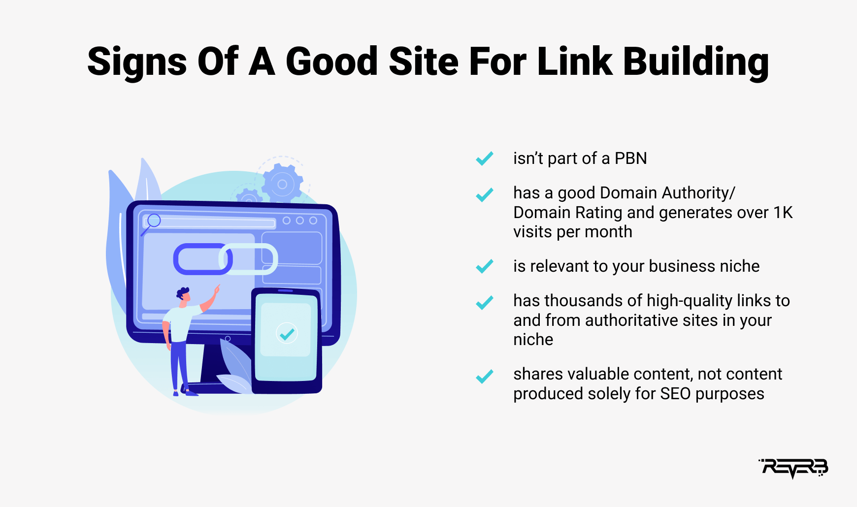 signs of good website link building