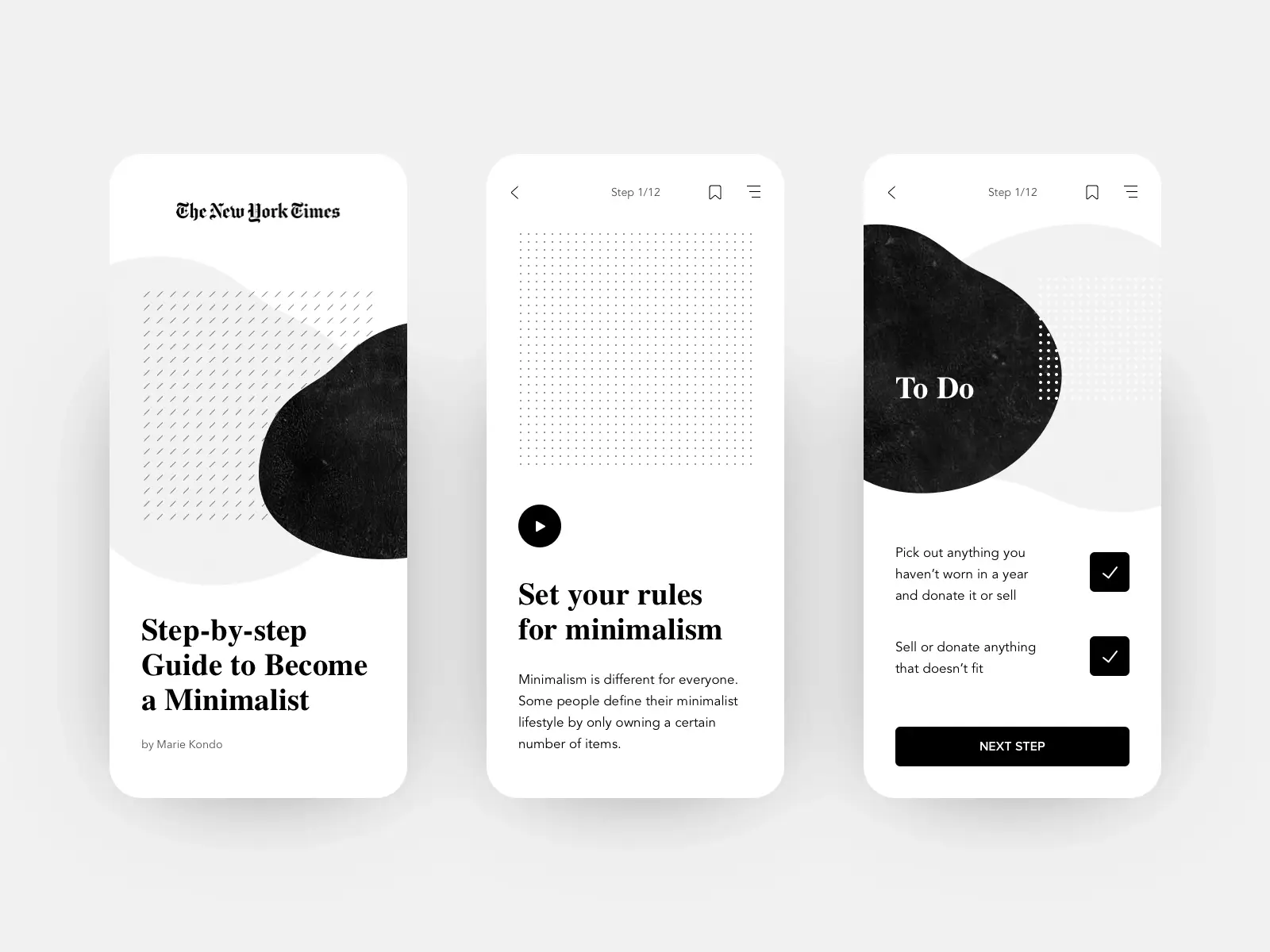 minimalism app design trend