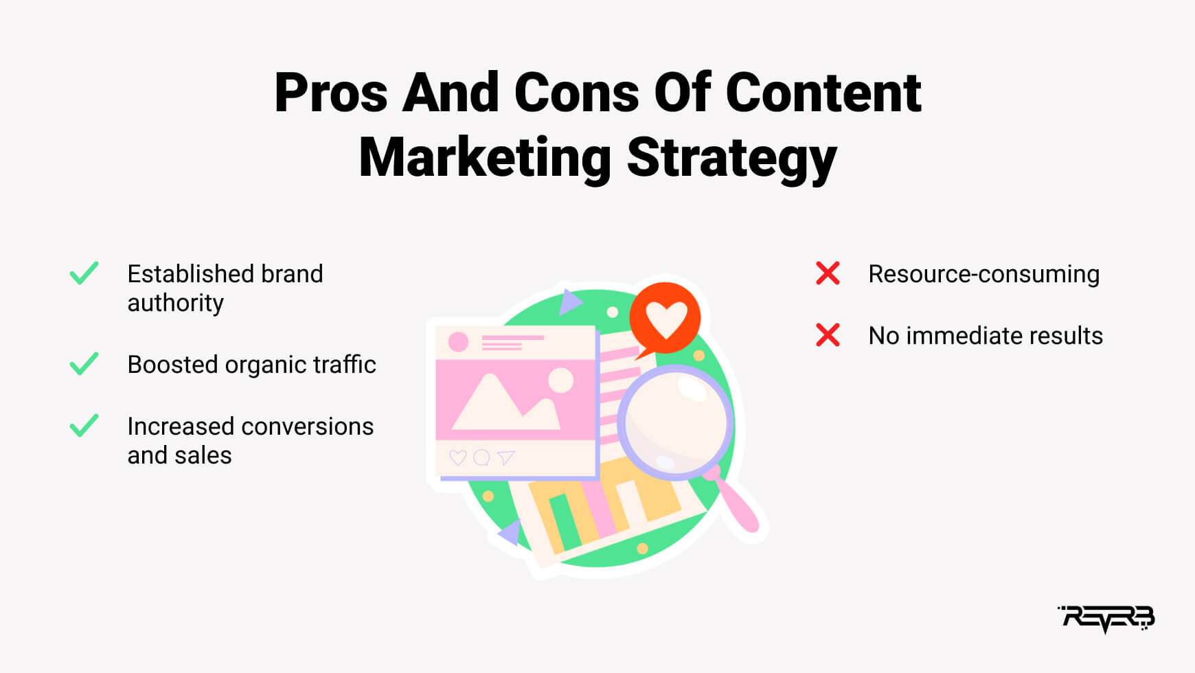 pros and cons of content marketing strategy