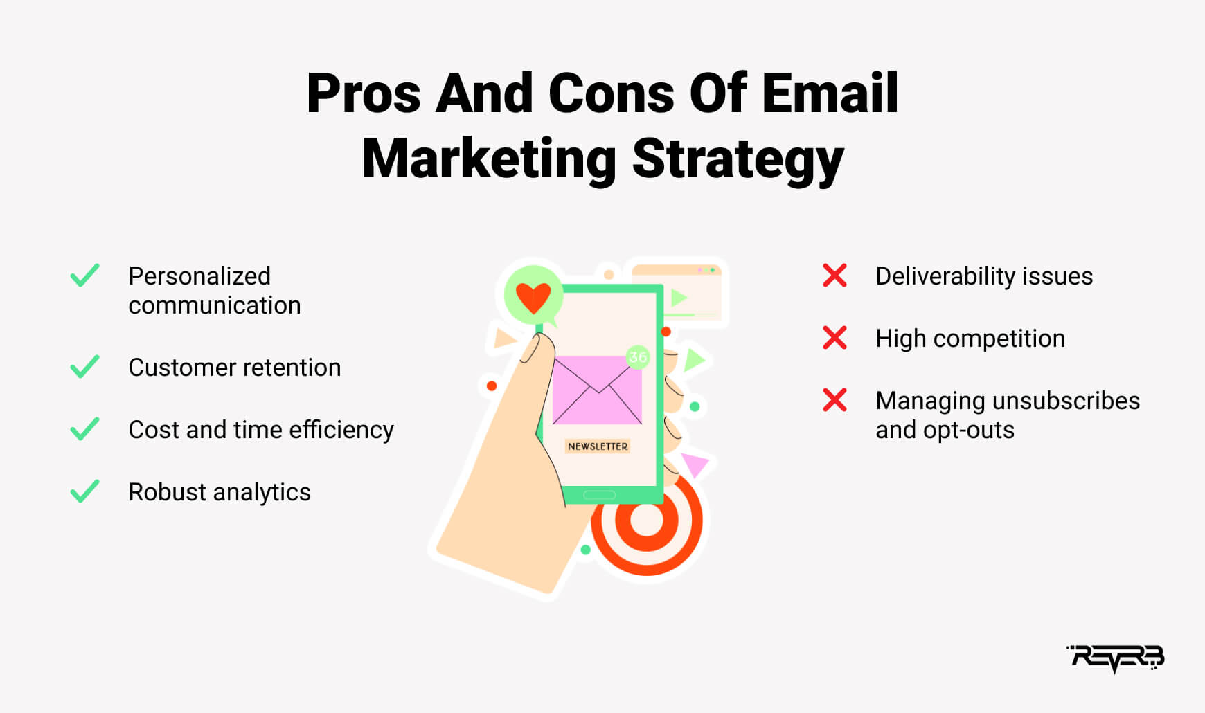 pros and cons of email marketing strategy