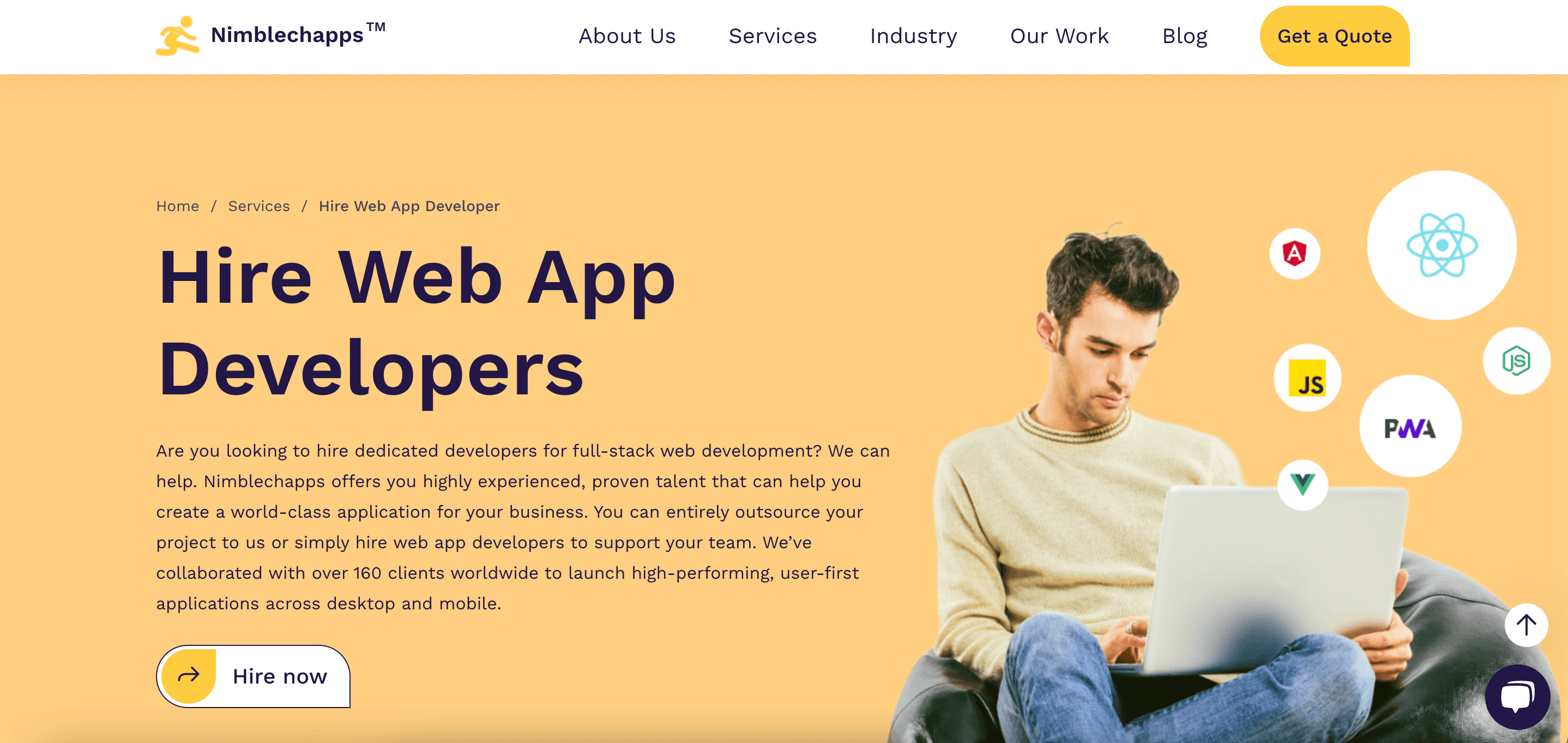 Nimblechapps web app development 