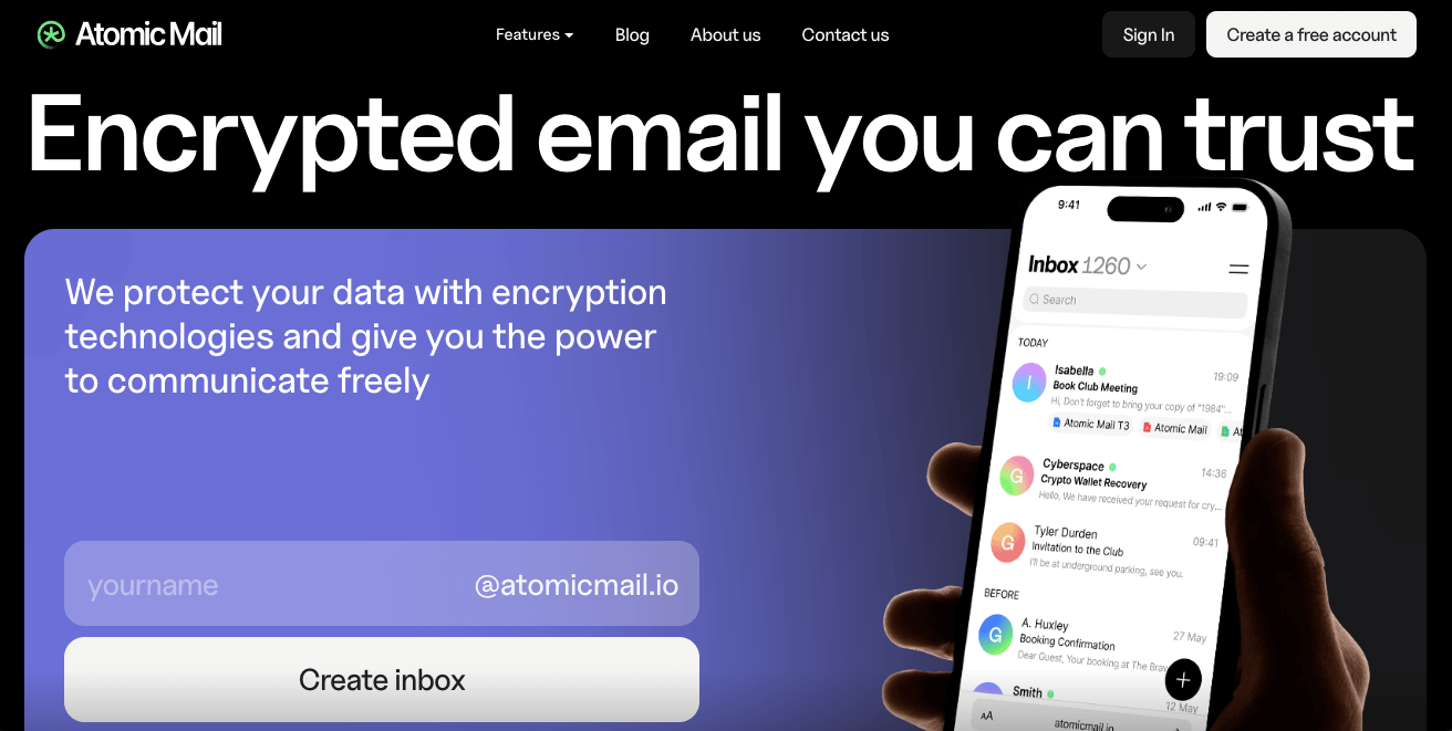 Atomic mail