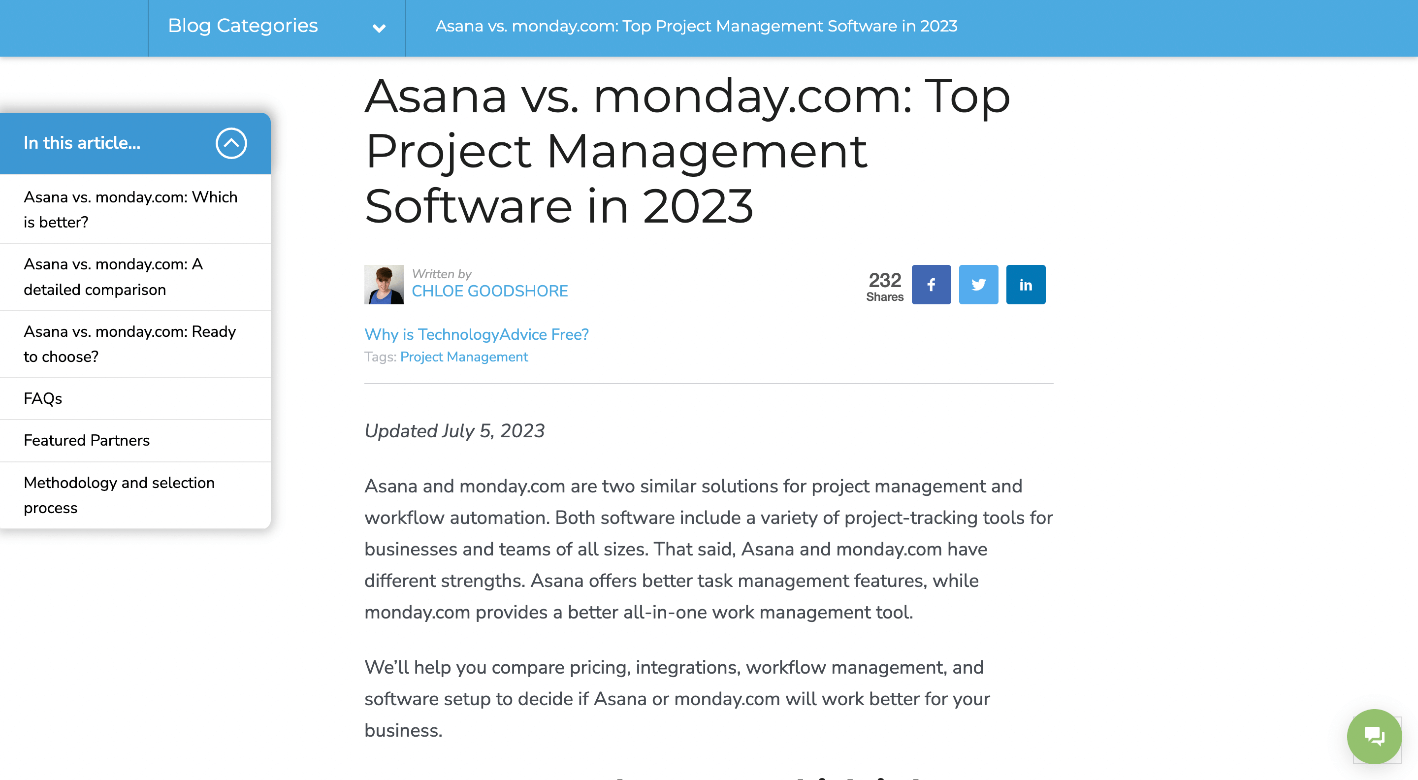 Asana vs. Monday