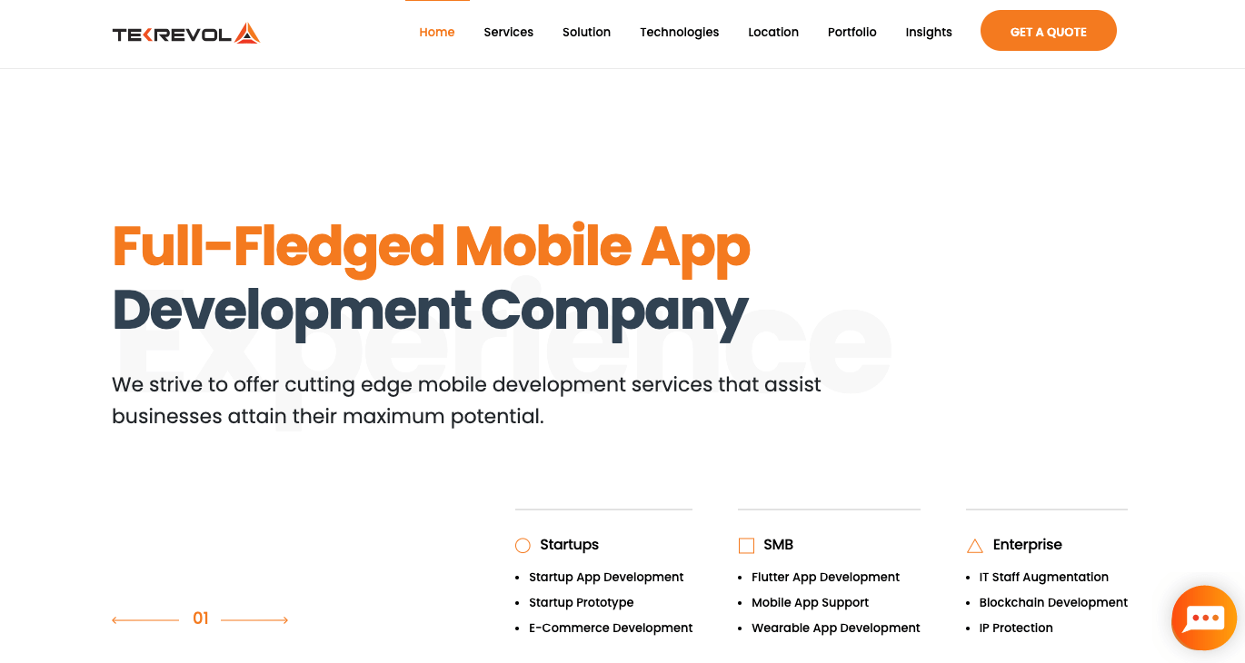 TekRevol Flutter App development company in US