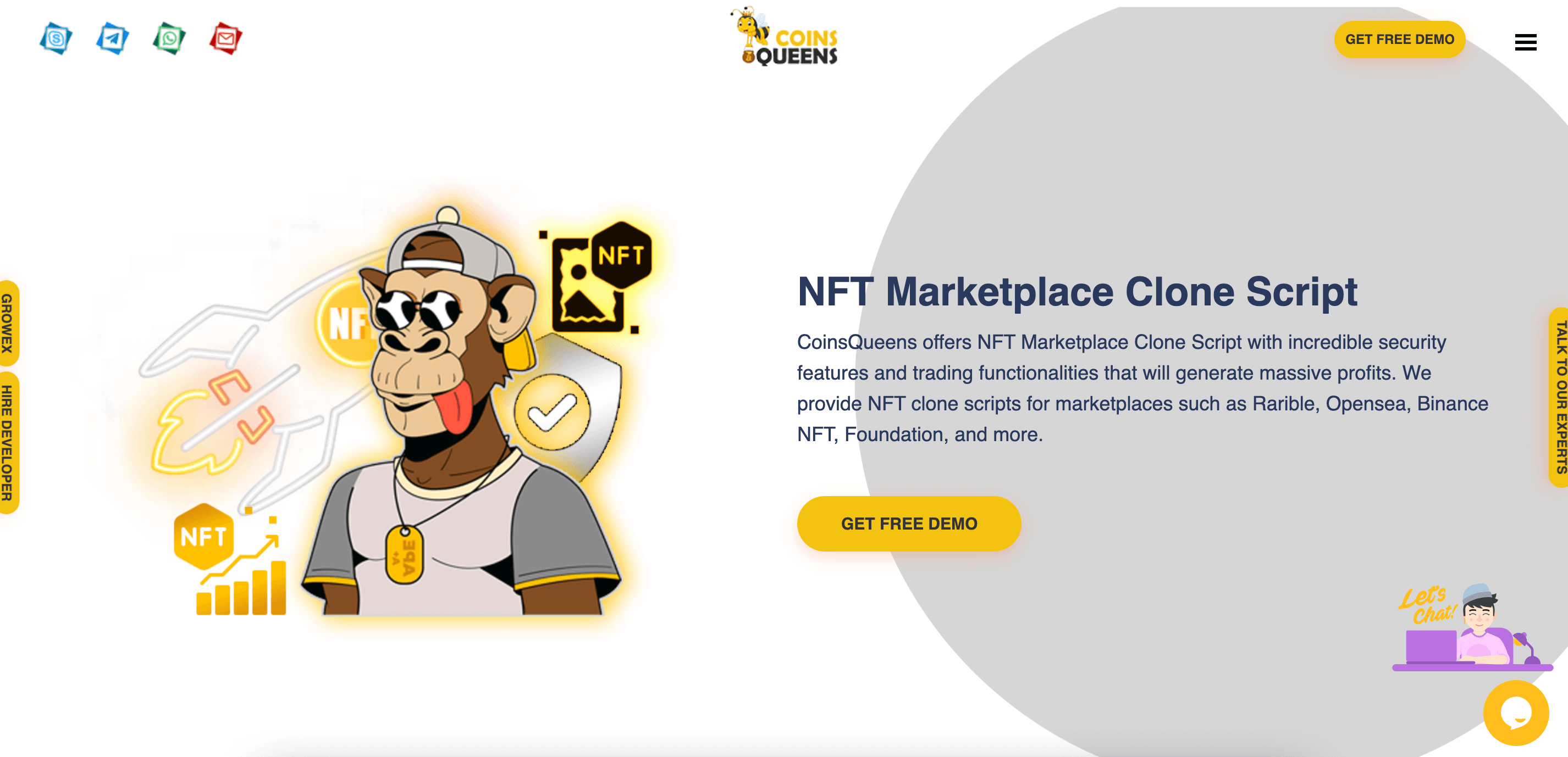 Top NFT Clone App Developers