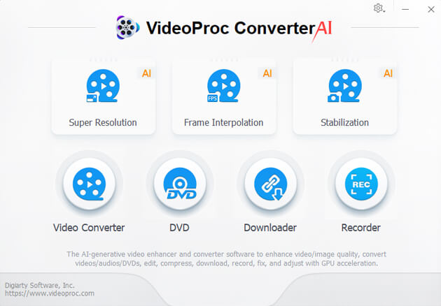 VideoProc converter AI