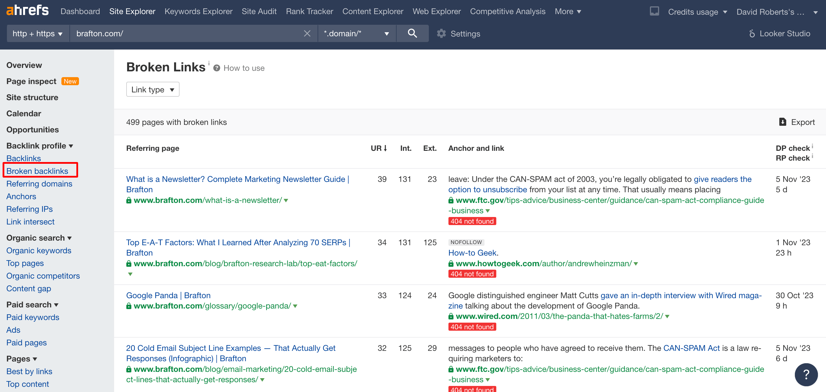 broken backlinks ahrefs