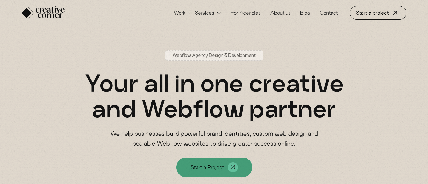 webflow agency