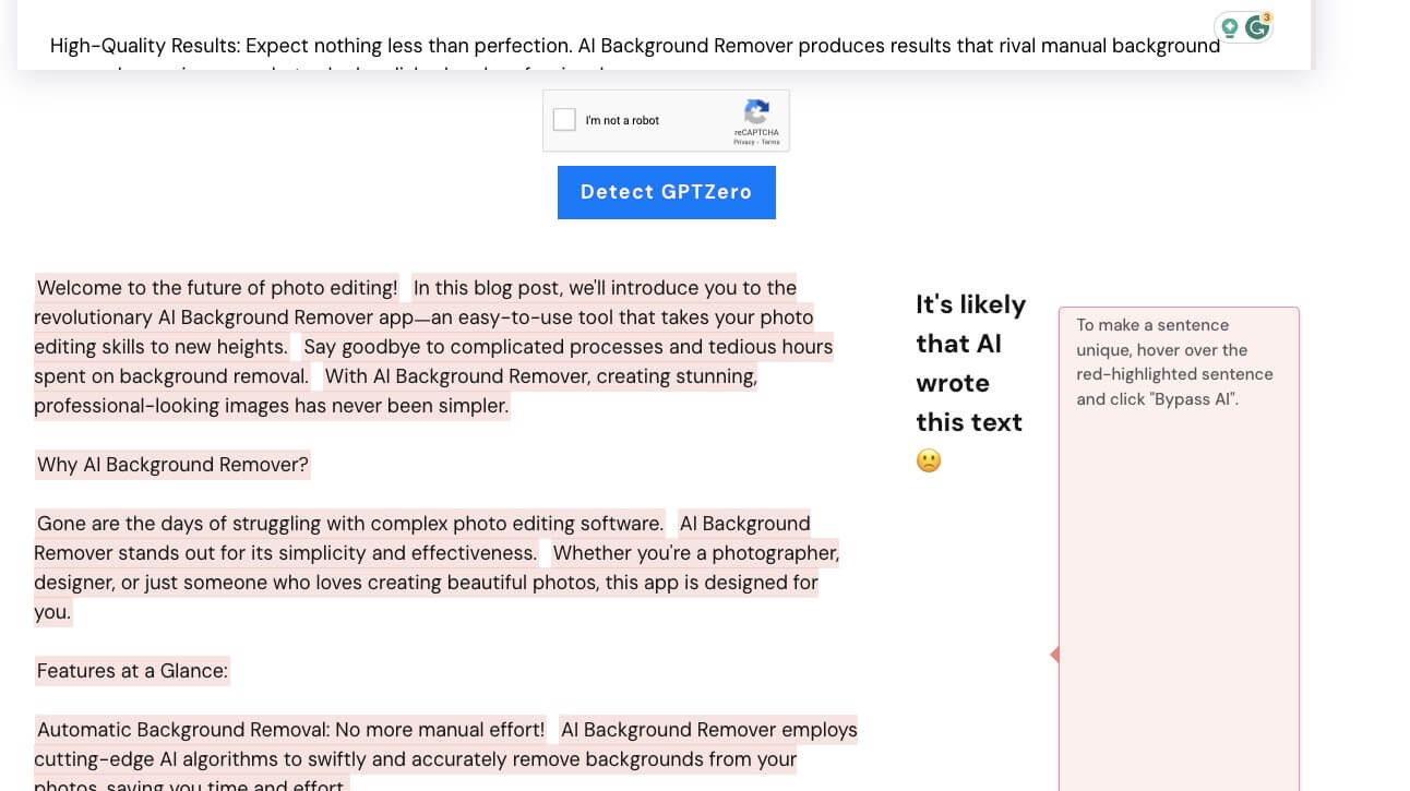 AI Content detector