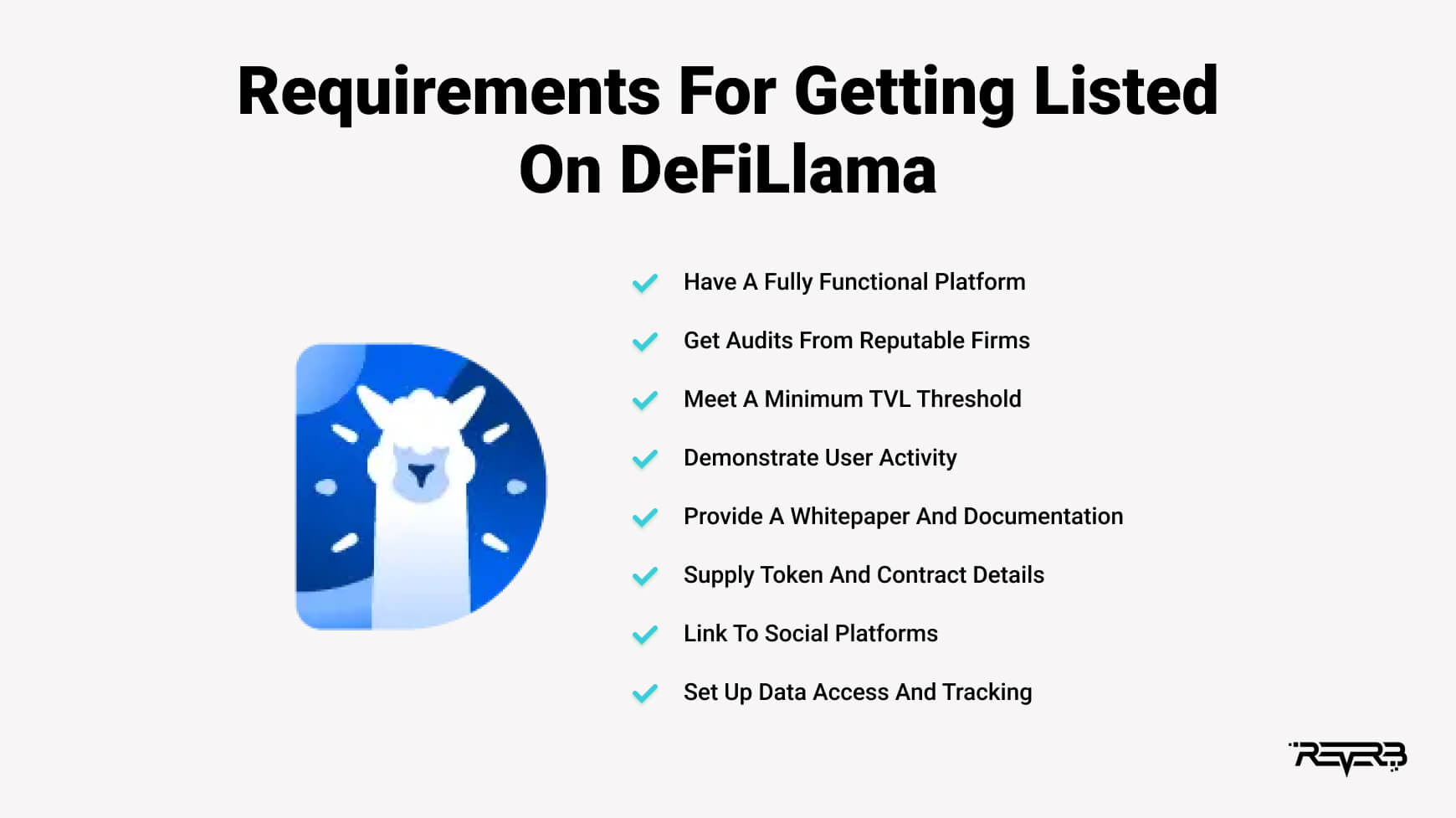 Requirements For Getting Listed On DeFiLlama