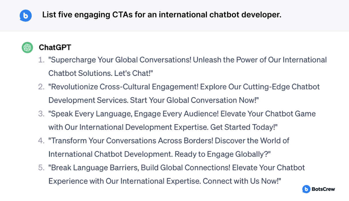 Compelling CTAs