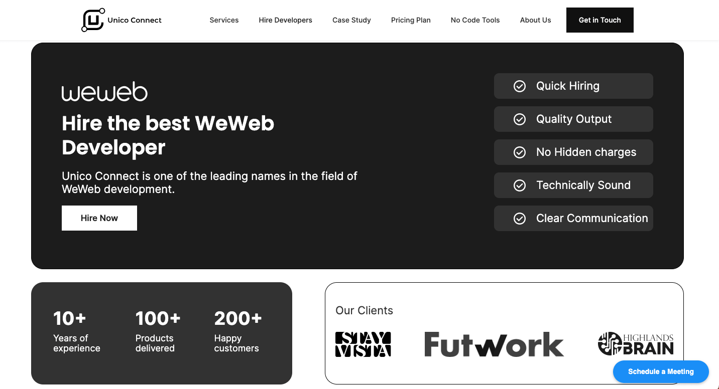 Unico Connect WeWeb