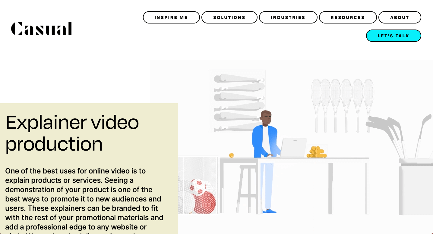 Casual explainer video company