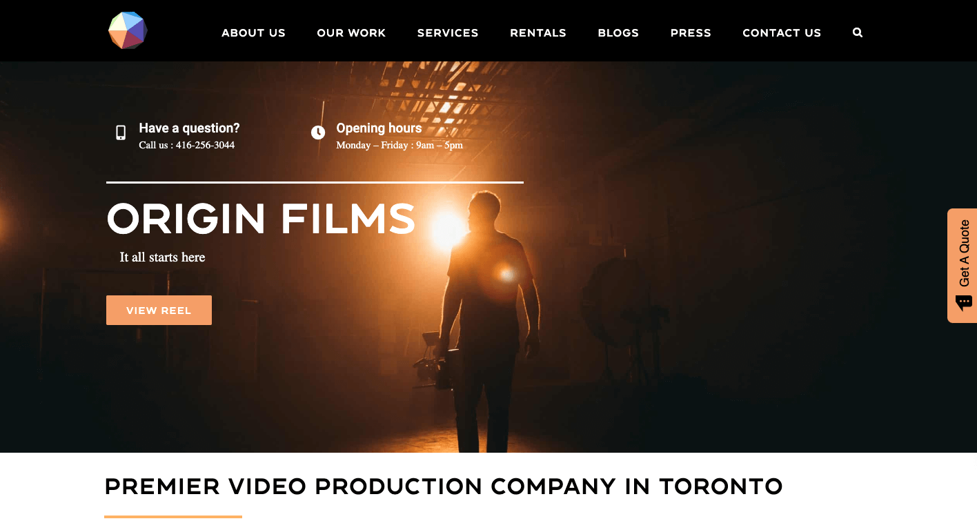 Origin Films Product Demo Video Production
