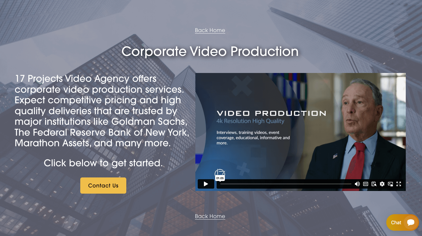 17Projects Corporate Video Production