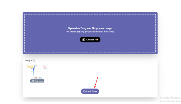 Image to text converter