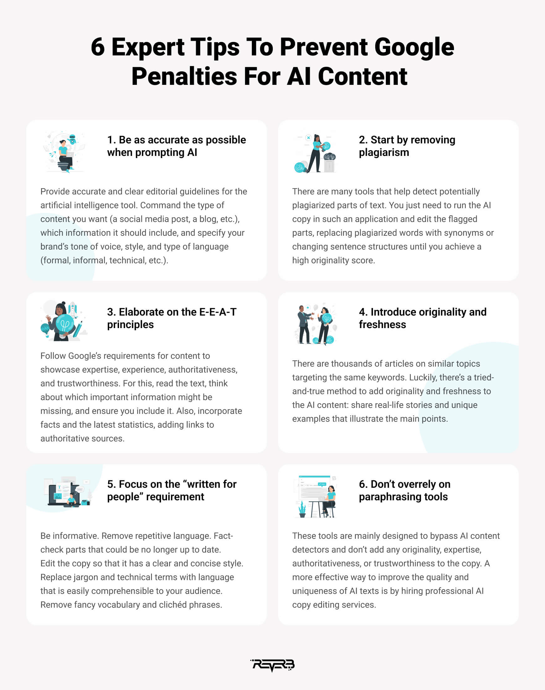 6 Expert Tips To Prevent Google Penalties For AI Content 