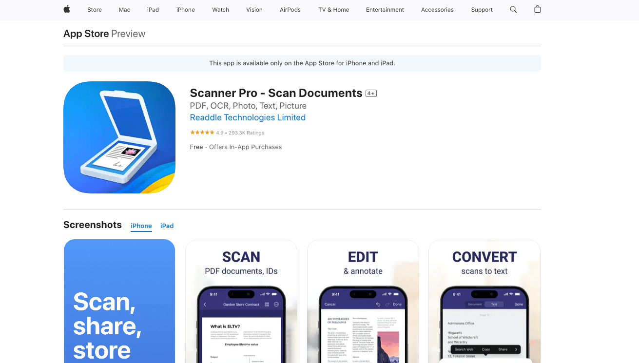 Scanner Pro