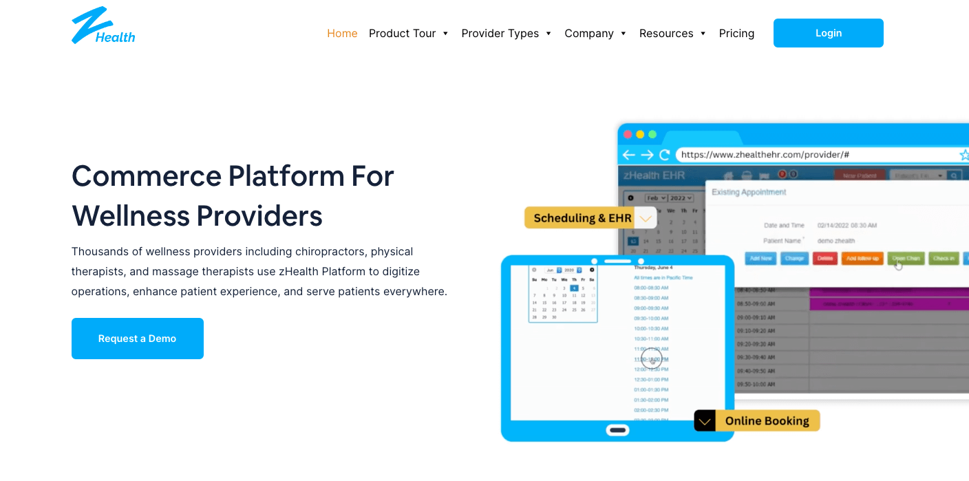 zHealth chiropractic management software