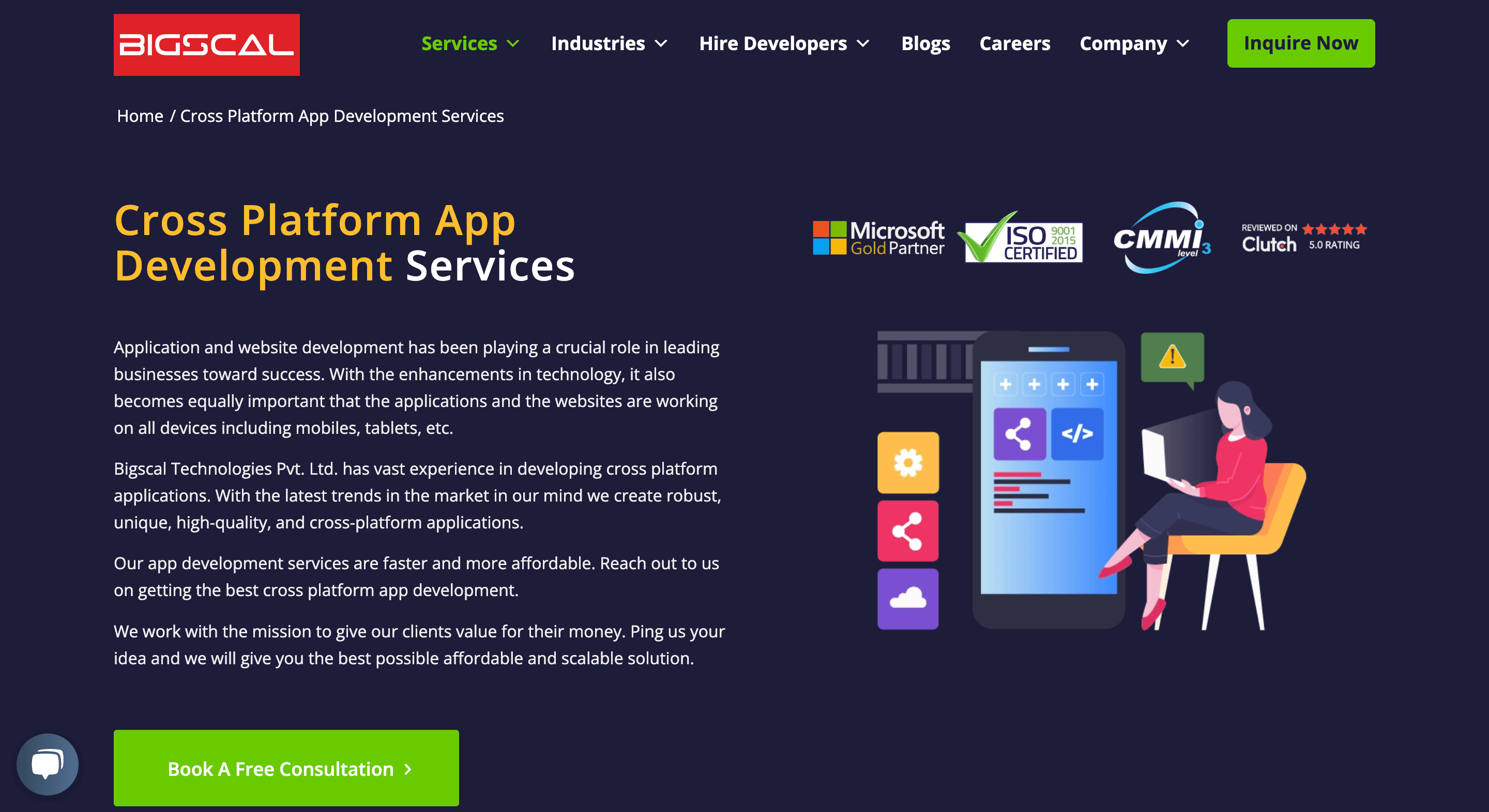 Bigscal best cross-platform app developers