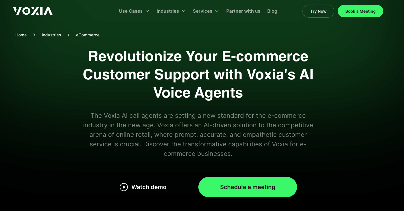 Voxia.ai eCommerce