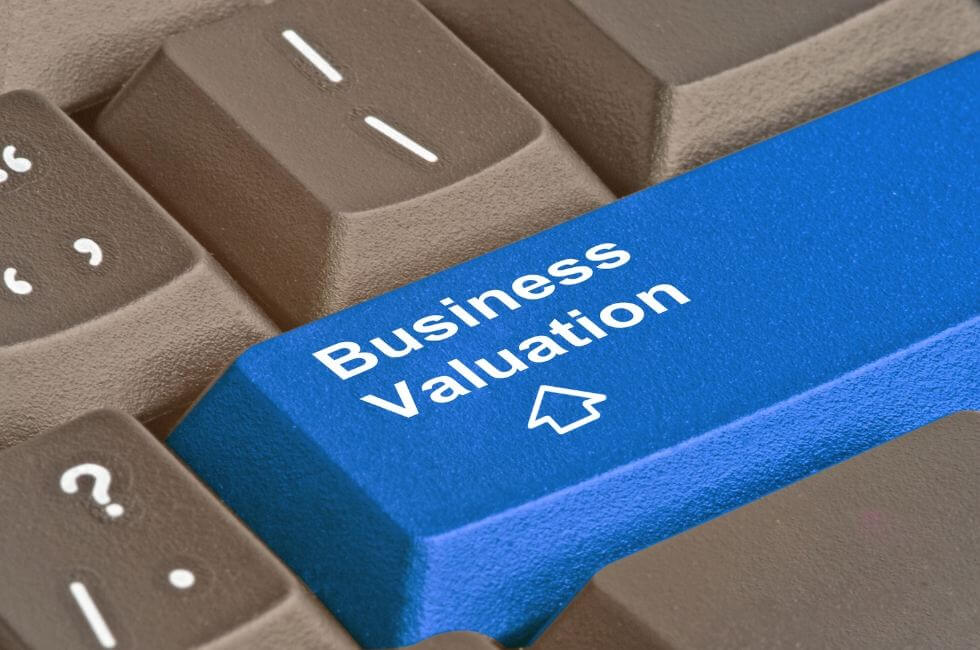 Business Valuation" key concept on keyboard button