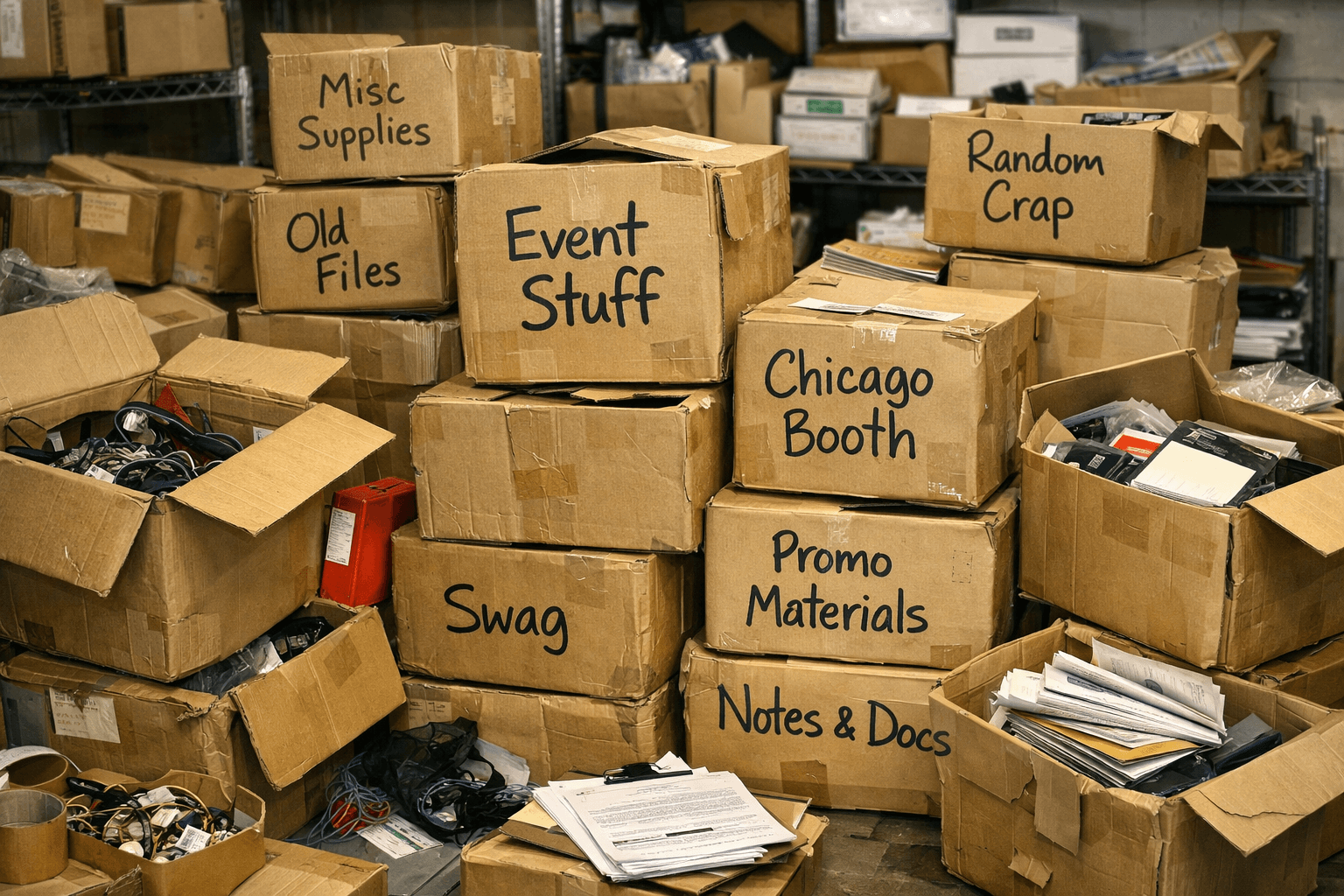 The Event Marketer’s Guide to Never Losing Promotional Materials Again