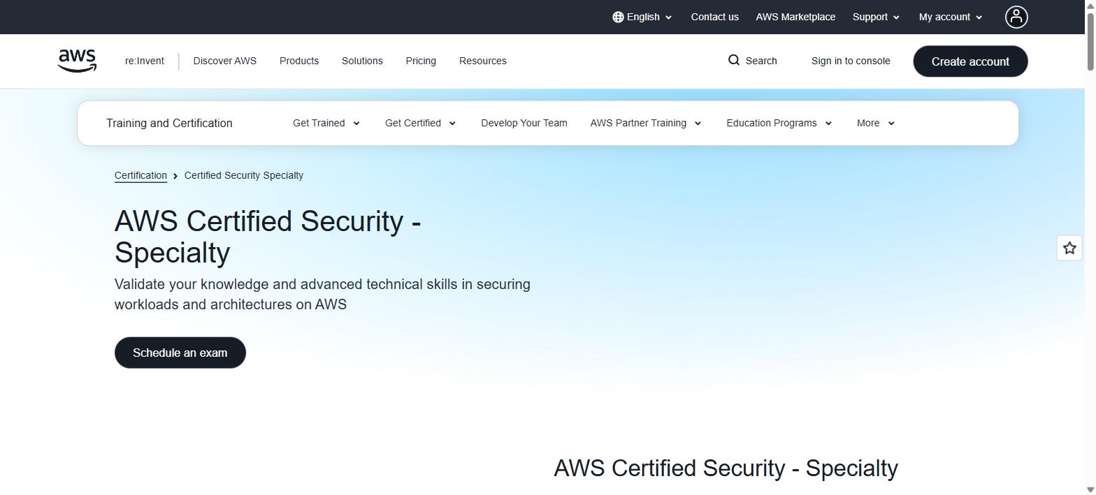 AWS Certified Security Specialty