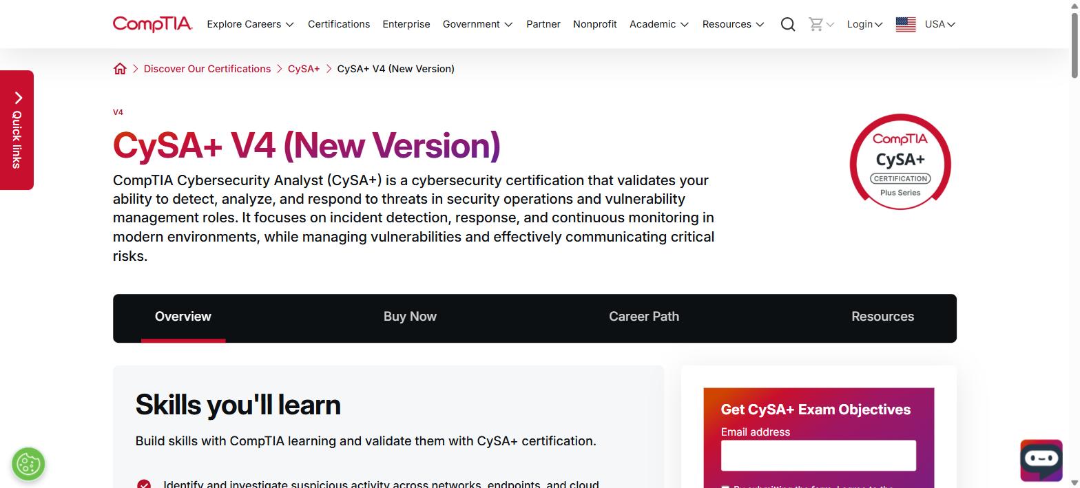 CompTIA CySA+