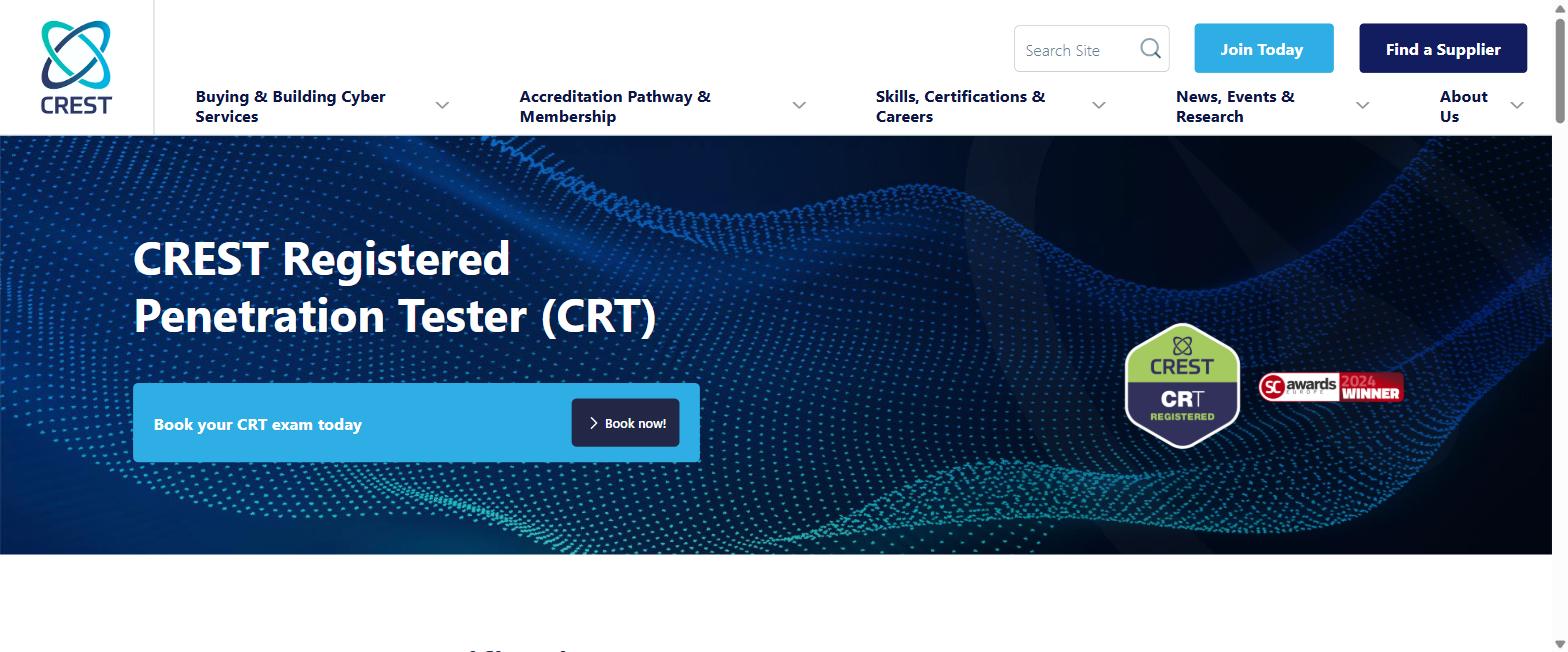 CREST Registered Penetration Tester