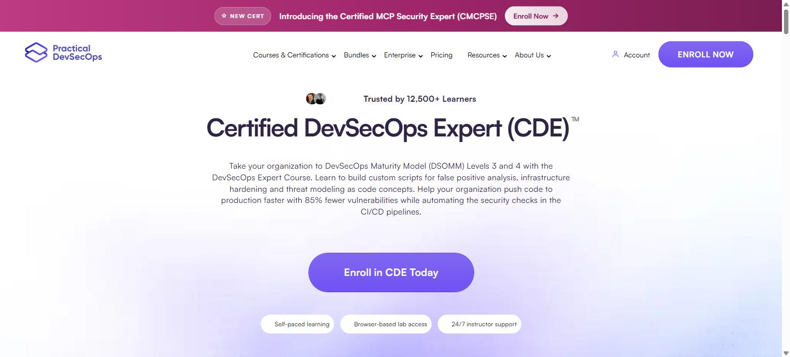 Practical DevSecOps CDE