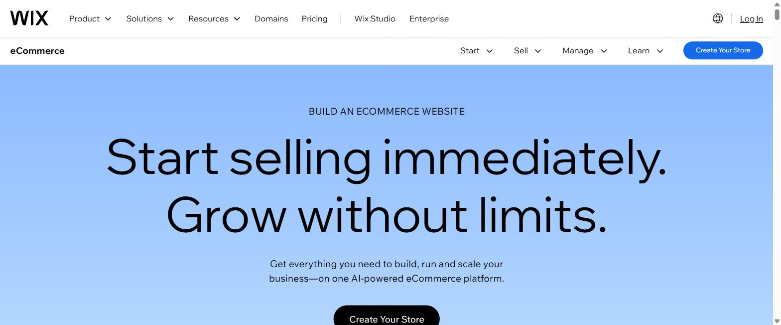 Wix eCommerce